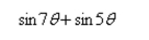 Use the sum-to-product formulas to select the sum or difference as a product.