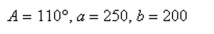 Use the Law of Sines to solve (if possible) for . Round your answers to two decimal places.