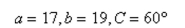 Determine whether the Law of Sines or the Law of Cosines is needed to solve the tri- angle. Then solve the triangle.