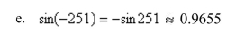 Use a calculator to calculate the value of from the given identity.