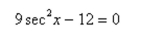 Solve the following equation.