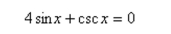 Find all solutions of the following equation in the interval