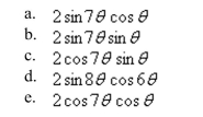 Use the sum-to-product formulas to select the sum or difference as a product.