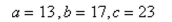 Use the law of Cosines to solve the given triangle. Round your answer to two decimal places.