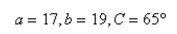 Determine whether the Law of Sines or the Law of Cosines is needed to solve the tri- angle. Then solve the triangle.