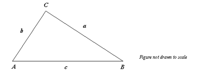 Given , use the Law of Cosines to solve the triangle for the value of C. Round answer to two decimal places.