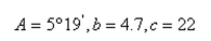 Find the area of the triangle having the indicated angle and sides. (Round your answer to one decimal place.)