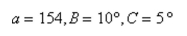 Determine whether the Law of Sines or the Law of Cosines is needed to solve the tri- angle. Then solve the triangle. Round your answer to two decimal places.
