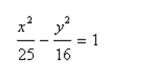 Find the center, vertices and foci of the hyperbola.
