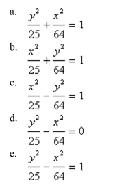 Select the correct equation of the following graph.