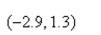 A point in polar coordinates is given. Convert the point to rectangular coordinates. Round your answers to one decimal places.