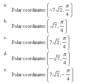 A point in rectangular coordinates is given. Convert the point to polar coordinates.