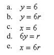 Convert the polar equation to rectangular form.