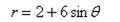 Select the graph of the polar equation using symmetry, zeros, maximum r-values, and any other additional points.