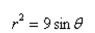 Select the graph of the polar equation using symmetry, zeros, maximum r-values, and any other additional points.
