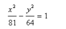 Find the center, vertices and foci of the hyperbola.