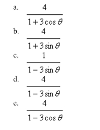 Select the polar equation with graph.