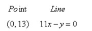 Find the distance between the point and the line. Round your answer to four decimal places.