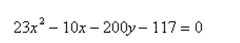 <strong>Select the graph of the equation as a circle, a parabola, an ellipse, or a hyperbola. </strong> A) Hyperbola B) Circle C) Parabola D) Ellipse E) None of the above