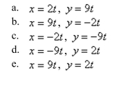 Using following result find a set of parametric equation of the line.