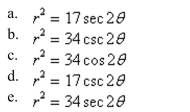 Convert the rectangular equation to polar form. Assume