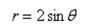 Select the graph of the polar equation using symmetry, zeros, maximum r-values, and any other additional points.