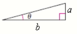 Use the figure to find the exact value of the trigonometric function. \sin ( 2 \theta ) a = 1 , b = 8 