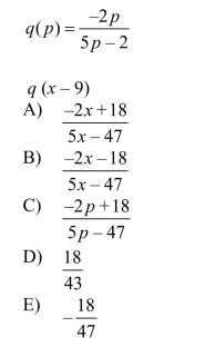 Evaluate the function at the specified value of the independent variable and simplify.