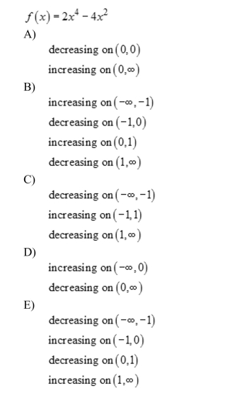 Use a graphing utility to graph the function and visually determine the intervals over which the function is increasing, decreasing, or constant.