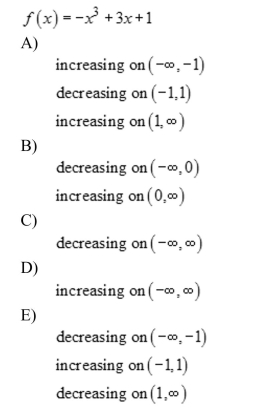 Use a graphing utility to graph the function and visually determine the intervals over which the function is increasing, decreasing, or constant.