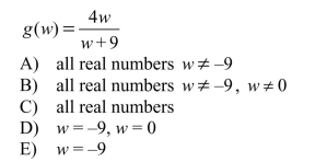 Find the domain of the function.