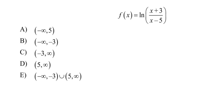 Find the domain of the function below.