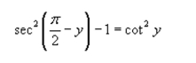 Verify the identity shown below.