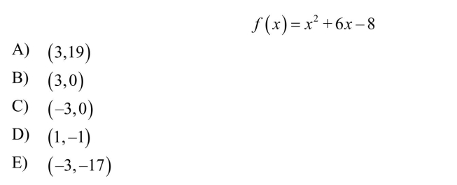 Determine any points on the graph of the following function at which the tangent line is horizontal.