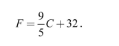 Suppose that the distribution of maximum daily temperatures in Hacienda Heights, CA, for the month of December has a mean of 17˚Celsius with a standard deviation of 3˚Celsius. Let the random variable F be the maximum daily temperature in degrees Fahrenheit. The relation between Fahrenheit degrees (F) and Celsius degrees (C) is: a) What is the mean of F? b) What is the standard deviation of F?