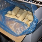 <strong>Which four of these food items are usually available in a frozen state?</strong> A) B) C) D) E)
