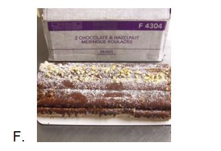 <strong>Which four of these food items are usually available in a frozen state?</strong> A) B) C) D) E)