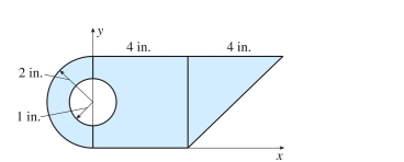 y-coordinate of the centroid of the figure below is located at     (A) 2.2 (B) 3.2 (C) 4.2 (D) 2.8<div style=padding-top: 35px> 