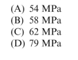 stepped steel shaft with diameters m and m acting in opposite directions. The maximum shear stress is approximately:
