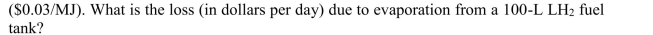 Assume that the cost of hydrogen per unit energy is the same as gasoline