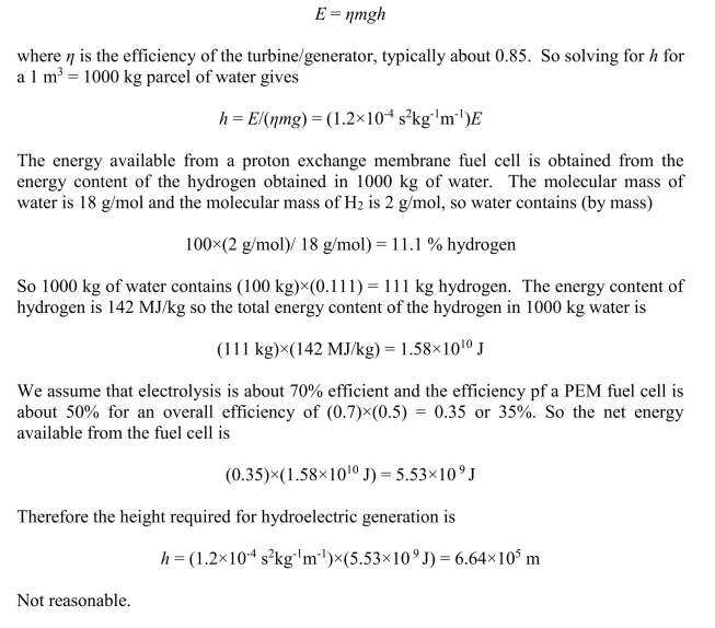 The gravitational potential energy is