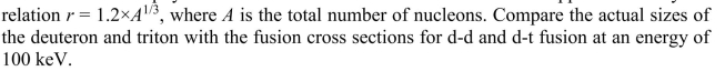 The physical radius of a nucleus in units of fm is often approximated by the