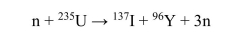 Consider the fission process in equation (6.3); (a) Calculate the total binding energy for each of the components in the reaction. (b) Show that the fission energy is the total binding energy on the right hand side of the equation minus the total binding energy on the left hand side.