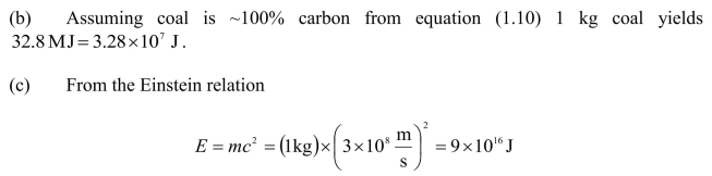 These values emphasize the relative magnitudes of mechanical, chemical and mass energy. While it may not be surprising that the mass energy is many orders of magnitude greater than the other forms of energy, it is interesting to note that the chemical energy is more than 30,000 times the gravitational energy in this example.
