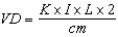 The common formula used to calculate voltage drop is:   
