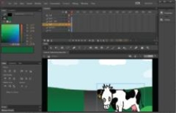 <strong> In the example shown in the accompanying figure, ____ is being used to create an animated banner.</strong> A) Adobe Flash B) Adobe Dreamweaver C) Adobe Fireworks D) Adobe Contribute