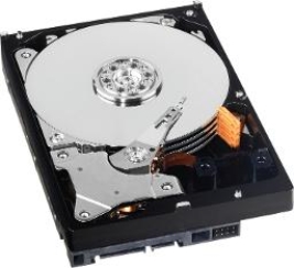 <strong> The arm extending into the hard disk surface shown in the accompanying figure, holds the ____.</strong> A) Cylinders B) Mounting shaft C) Read / write heads D) Laser
