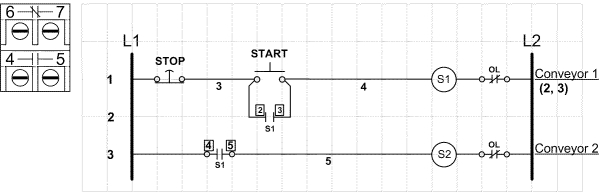 In the accompanying figure, what is the purpose of the control circuit?