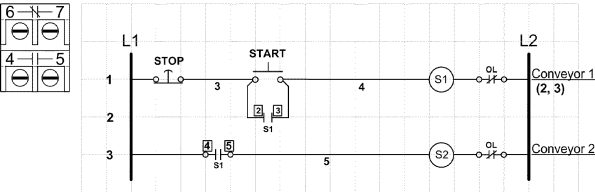 In the accompanying figure, what is the purpose of the control circuit?