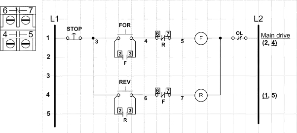 Describe the control circuit in the accompanying figure.